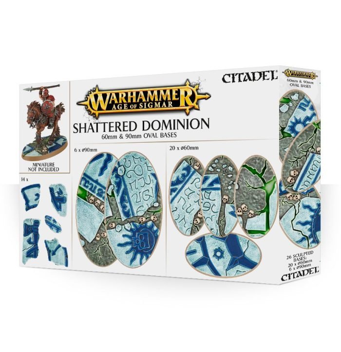 AGE OF SIGMAR: SHATTERED DOMINION: 60 & 90MM OVAL BASES